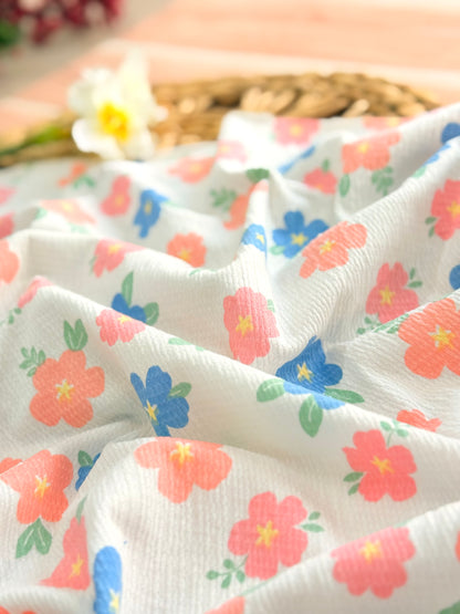 Knitted Seersucker Blooming Whispers