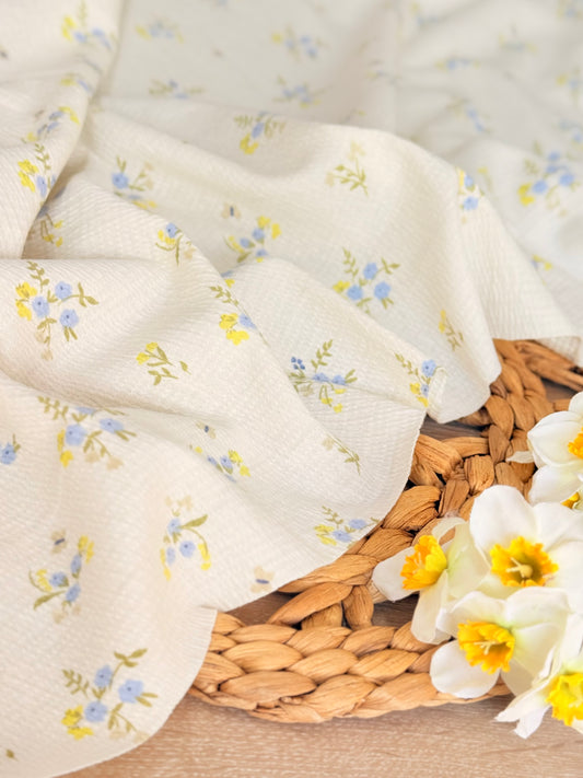 Knitted Seersucker Bluebell Whisper