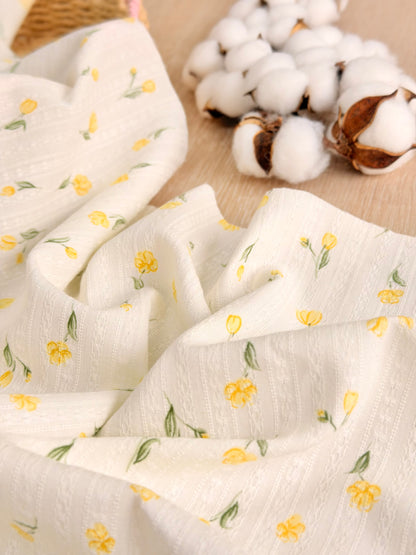 Embroidered Cotton Buttercup