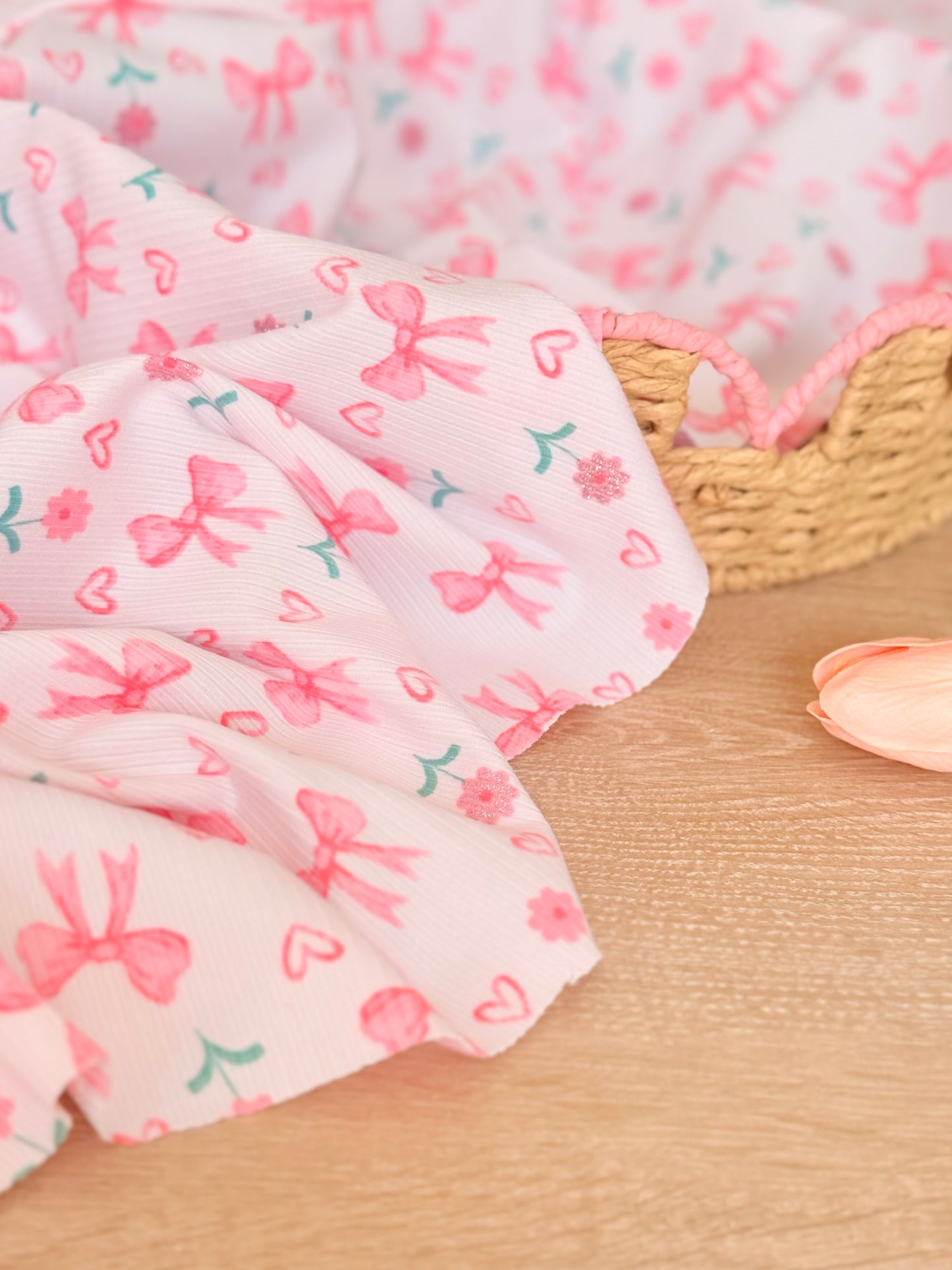 Printed Rib Sweet Bow Garden