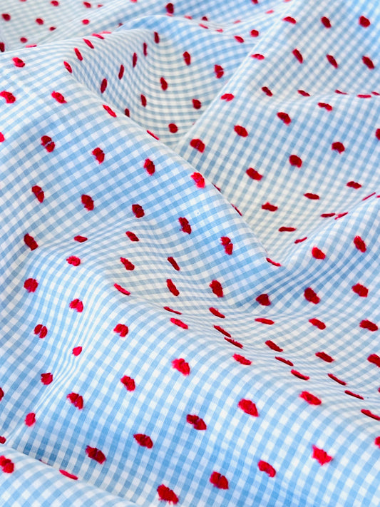 Plumeti Cotton Vichy Red Dots