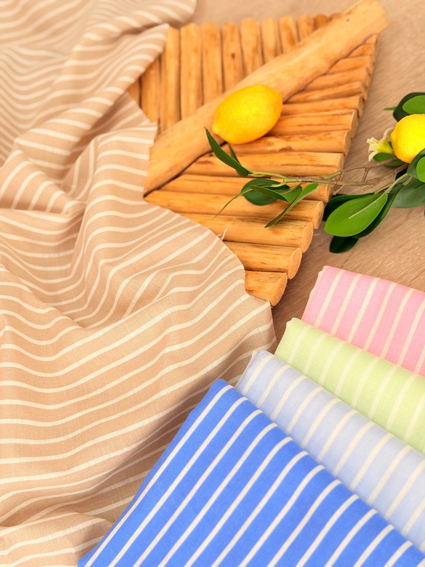 Printed Linen Stripes 19