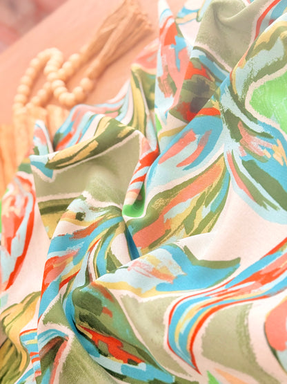 Printed Linen Jungle Breeze