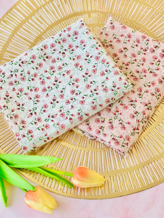 Printed Plumeti Cotton Flowers 12