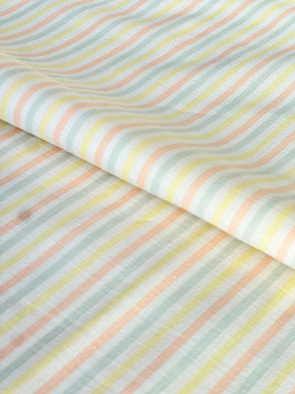 Printed Linen Soft Stripes