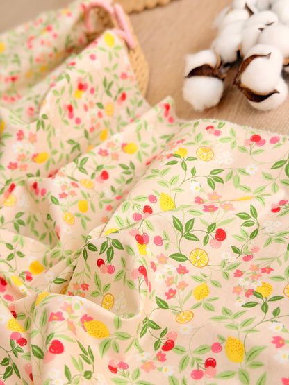 Cotton Twill Citrus Garden