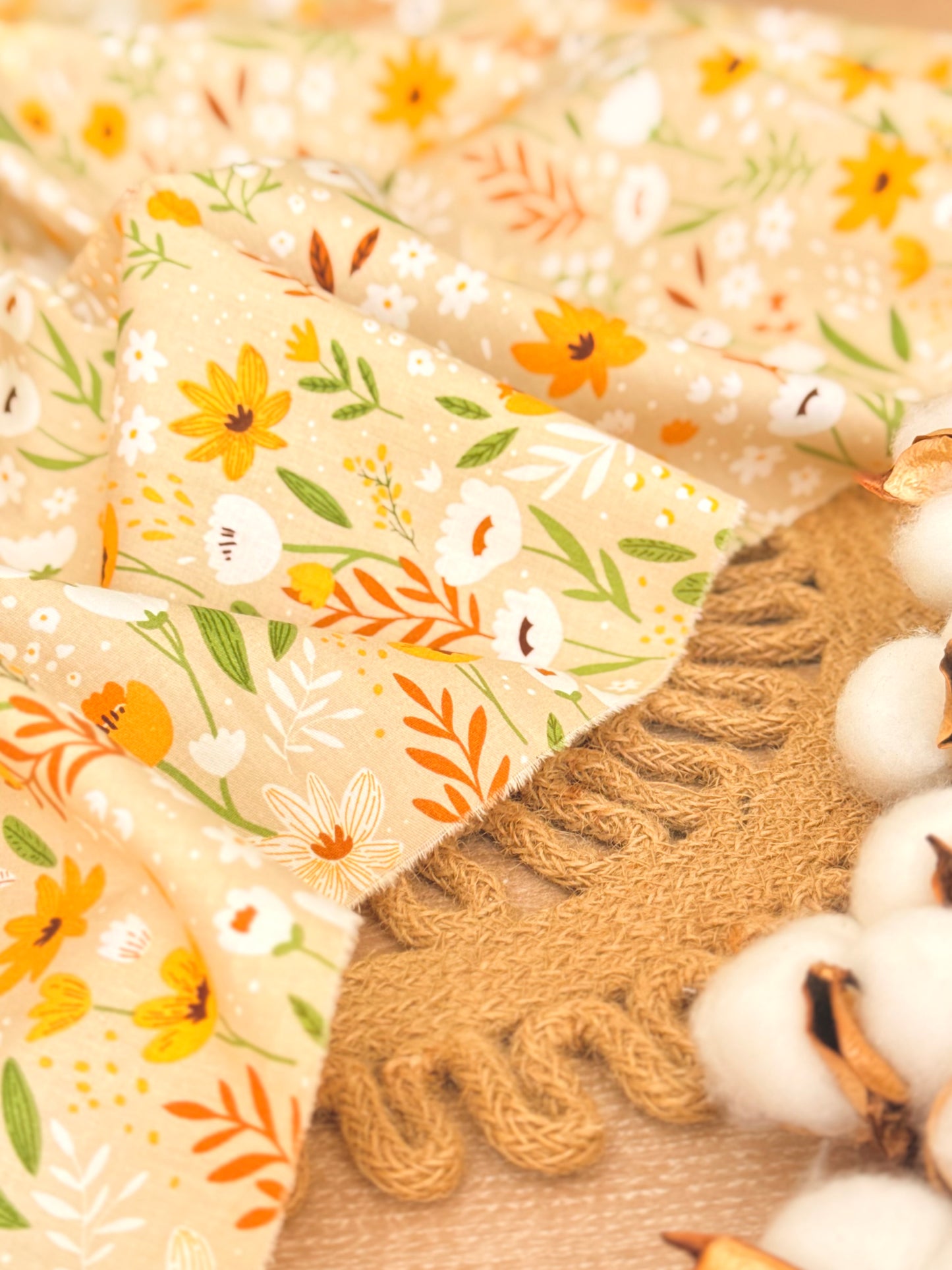 Cotton Twill Golden Bloom