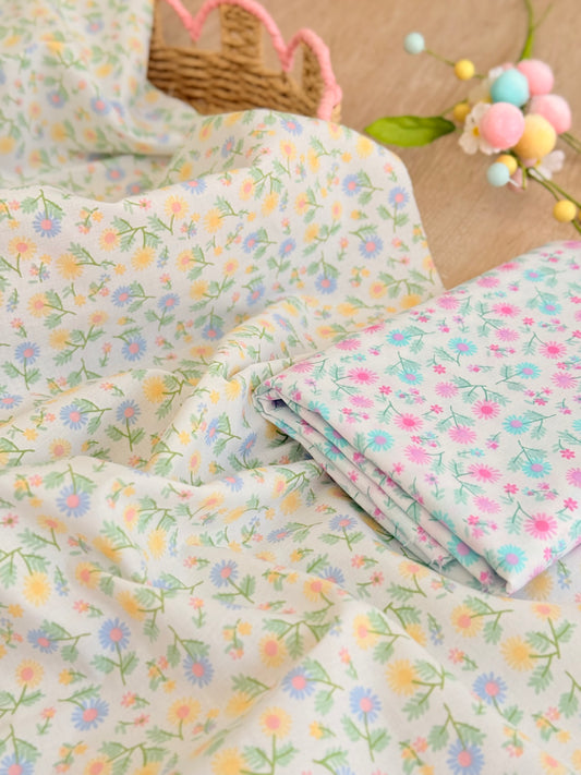 Printed Cotton Pastel Meadow