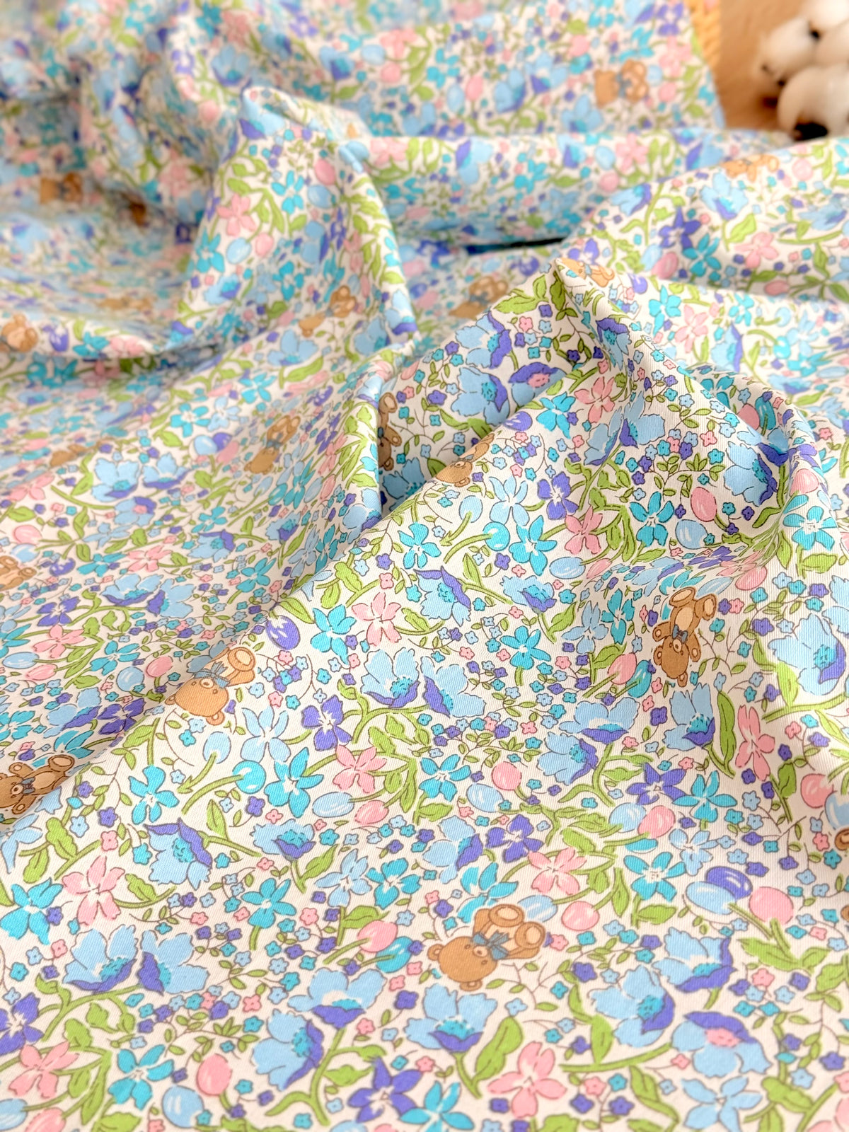 Cotton Twill Teddy Meadow