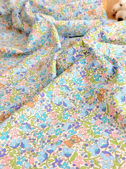 Cotton Twill Teddy Meadow