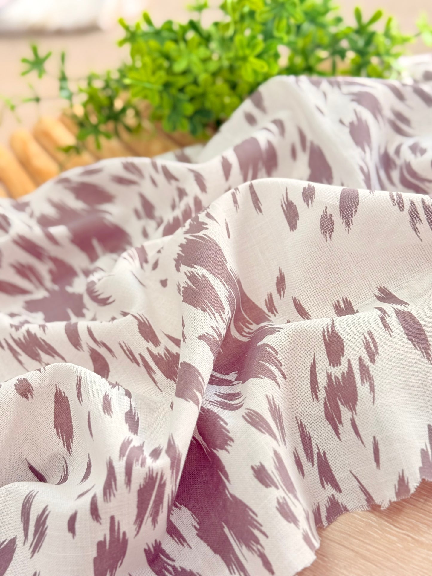 Printed Linen Brushstroke