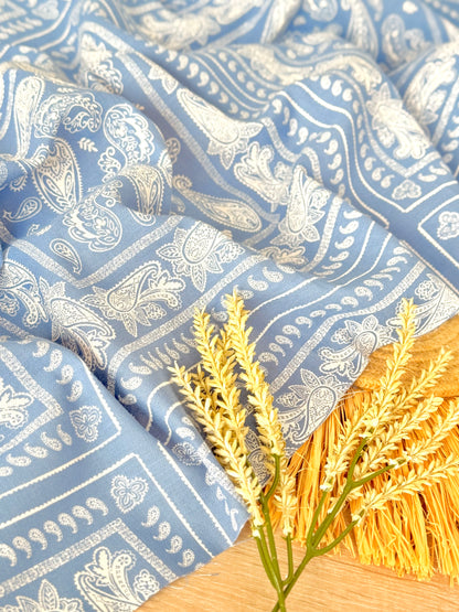 Printed Linen Heritage Paisley