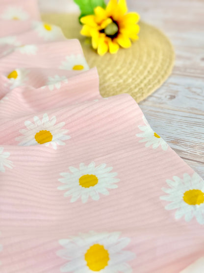 Printed Voile Daisy Daydream
