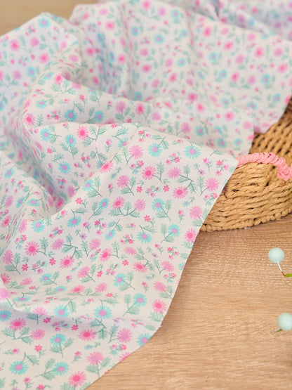 Printed Cotton Pastel Meadow