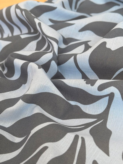 Printed Linen Tropical Silhouette