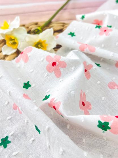 Printed Plumeti Cotton Flowers 20