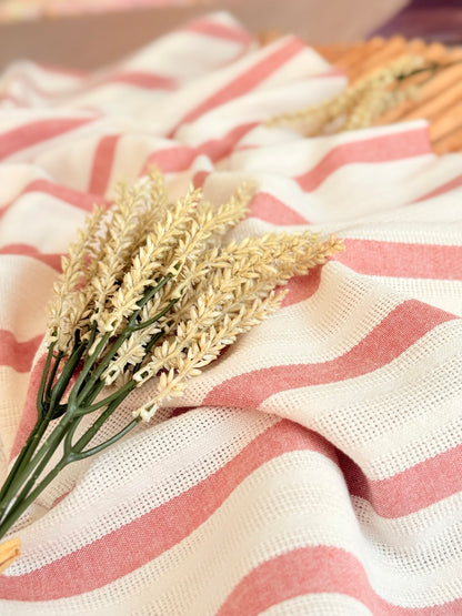 Artisanal Printed Linen Stripes 04