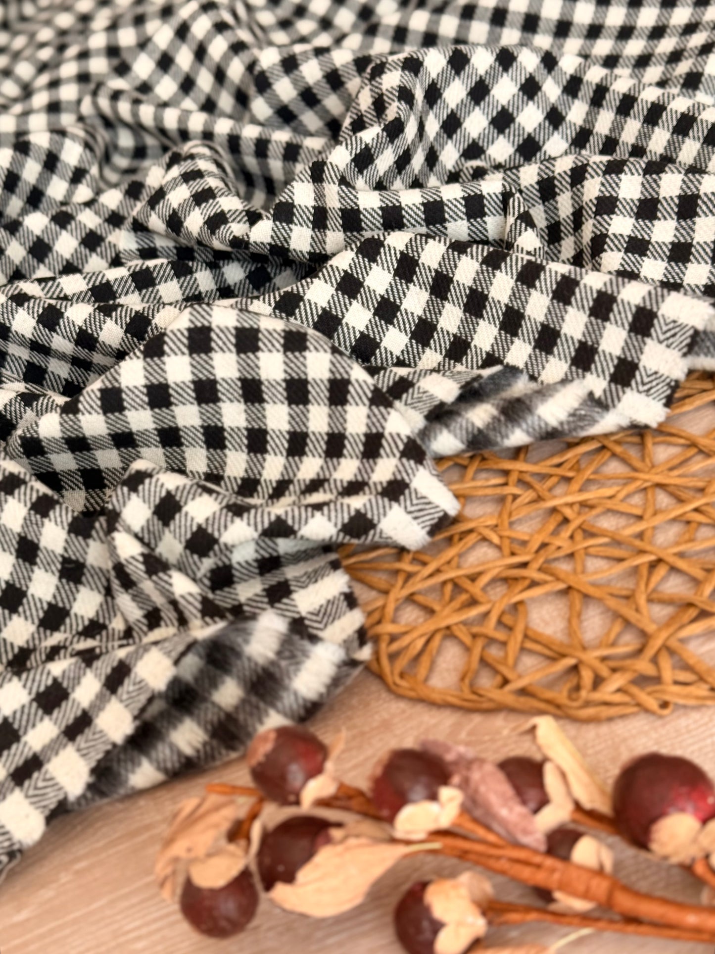 Paño de Lana Classic Gingham Noir