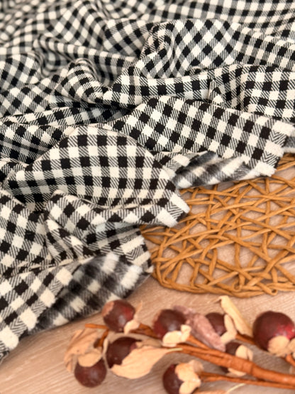 Paño de Lana Classic Gingham Noir