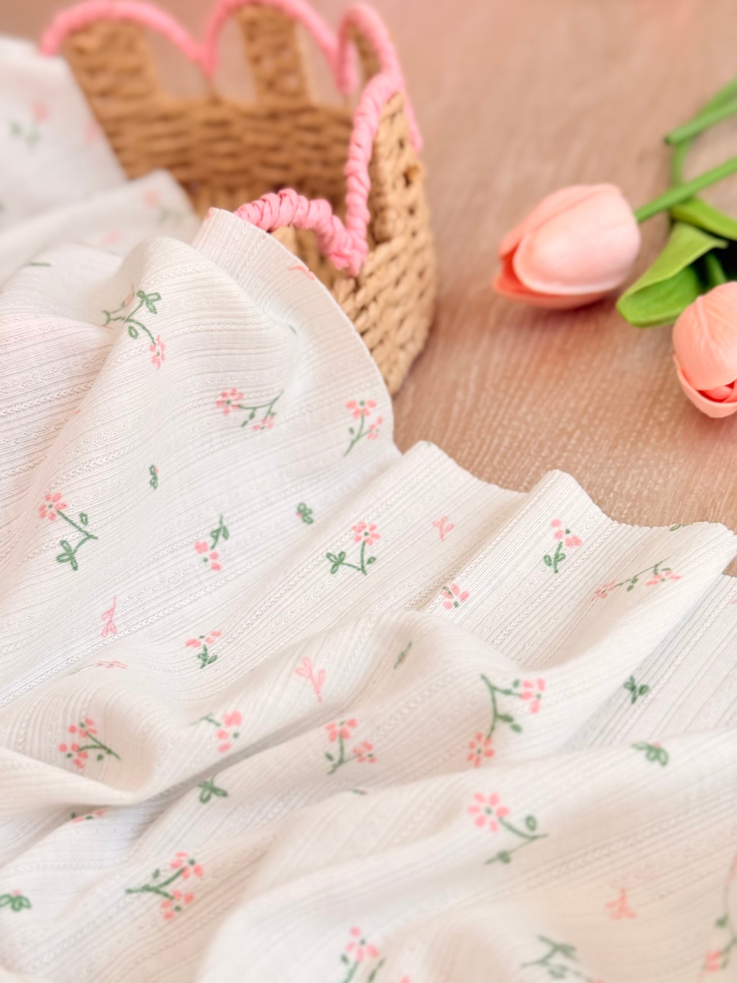 Printed Cotton Jersey Petite Meadow