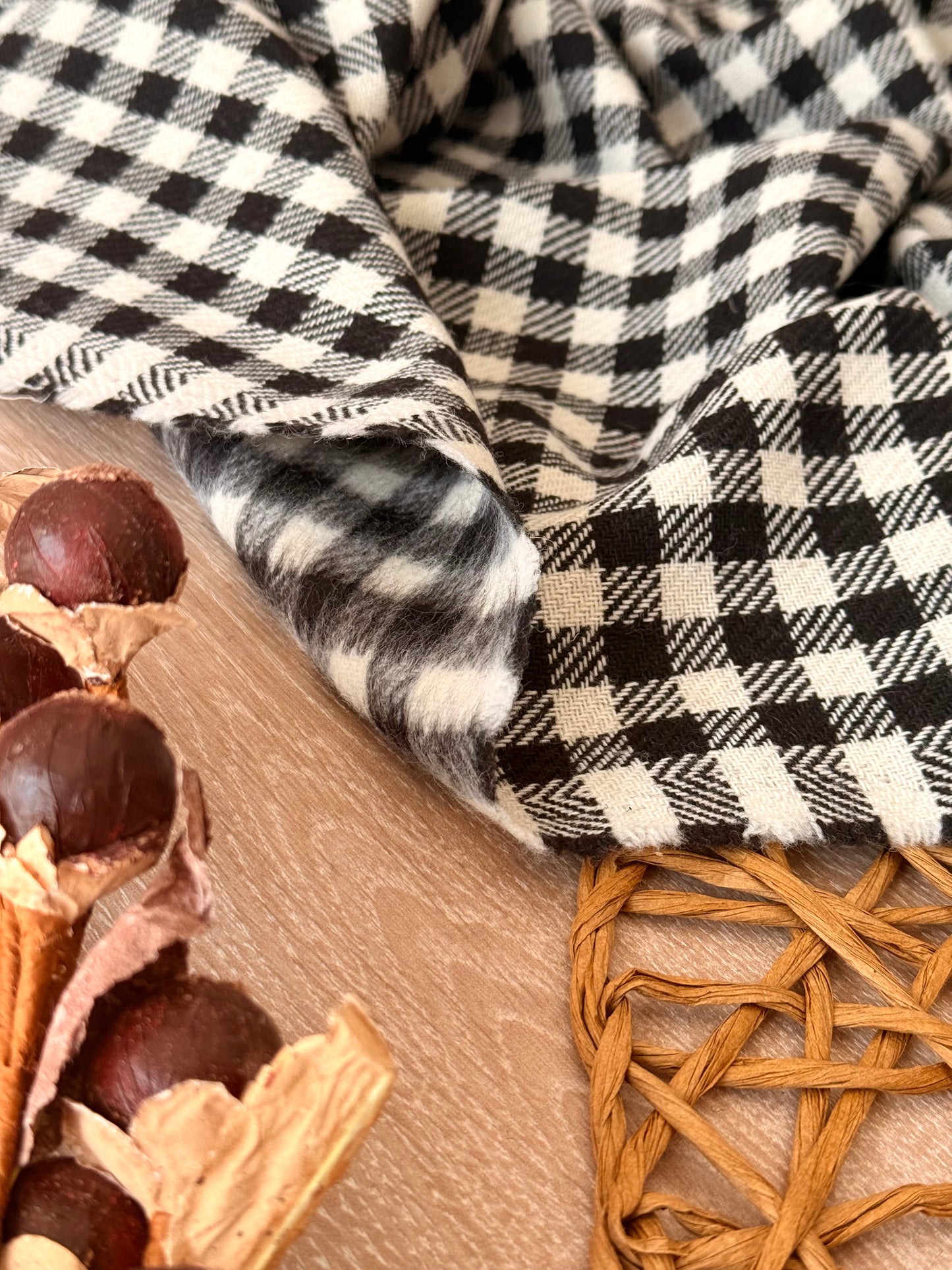 Paño de Lana Classic Gingham Noir