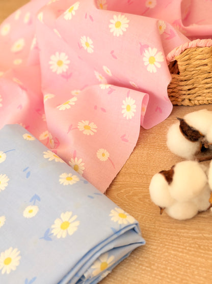 Puff Printed Cotton Daisy Blush