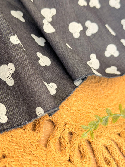 Printed Denim Mini Mouse