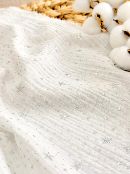 Muselina Silver Stardust