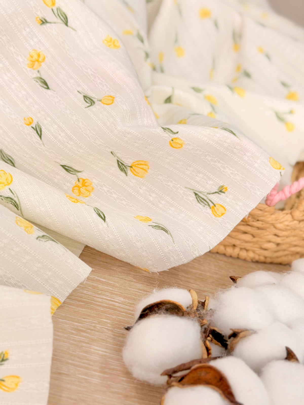 Embroidered Cotton Buttercup