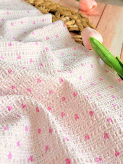 Knitted Seersucker Hearts