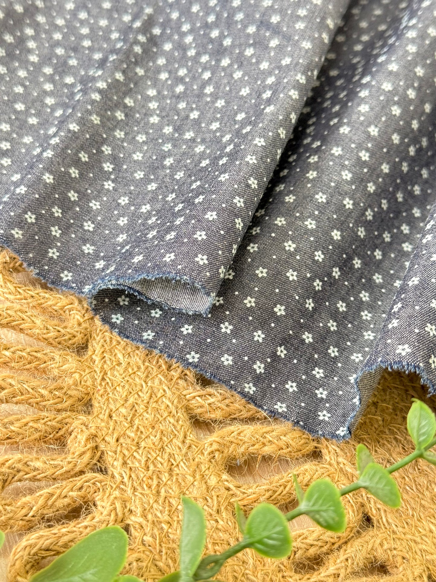 Printed Denim Midnight Ditsy