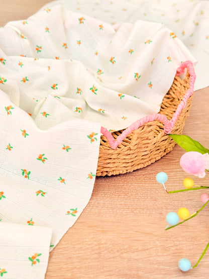 Printed Cotton Jersey Tiny Blossoms