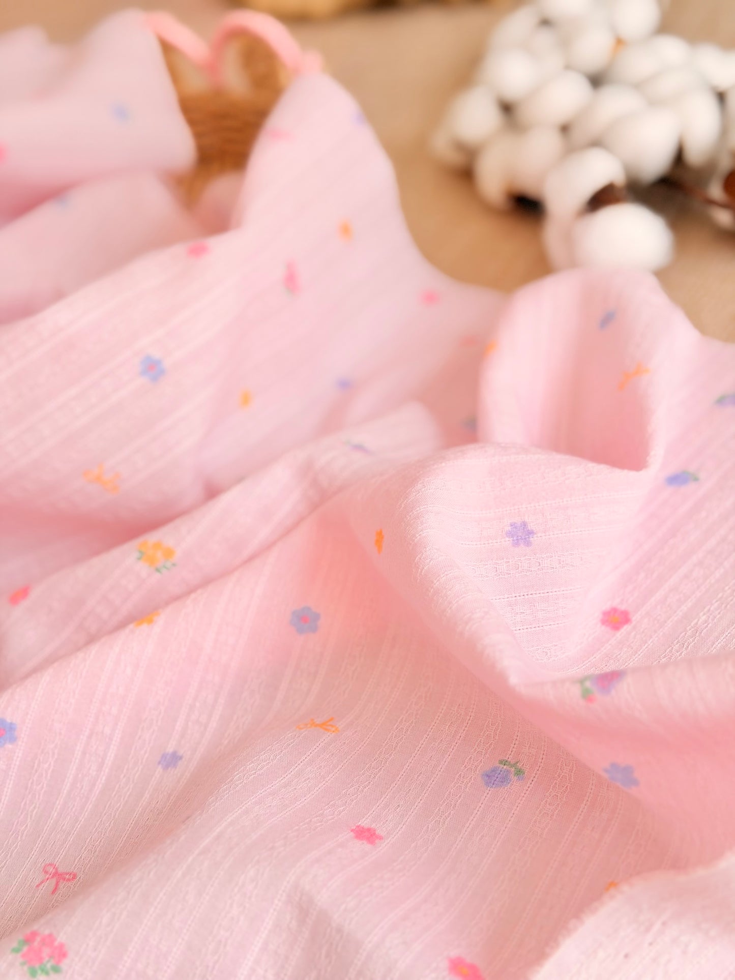 Embroidered Cotton Blossom Kiss