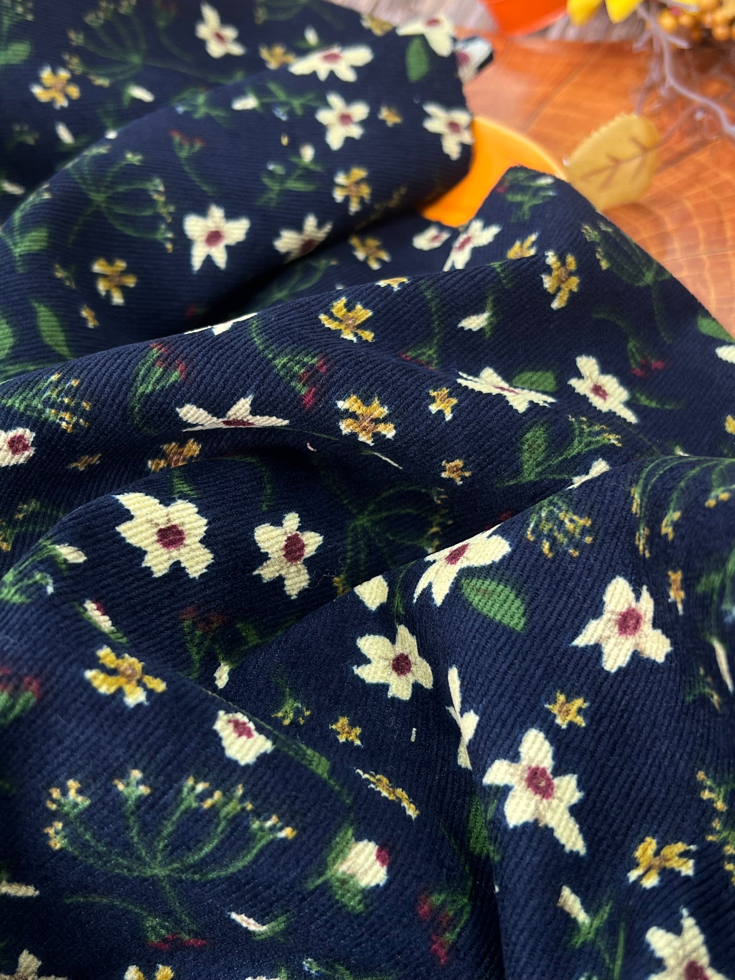 Printed Corduroy Flower 12