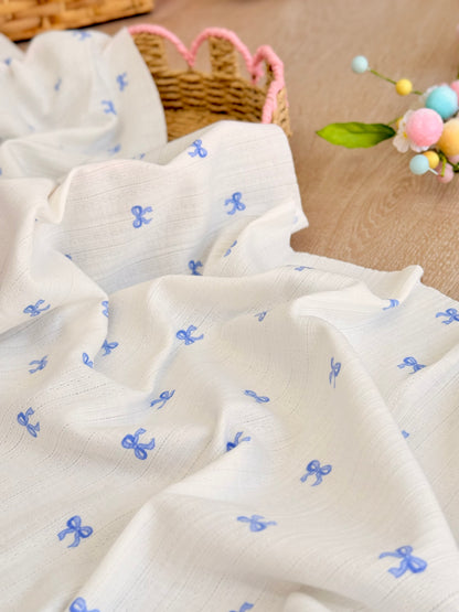Printed Cotton Jersey Little Bows