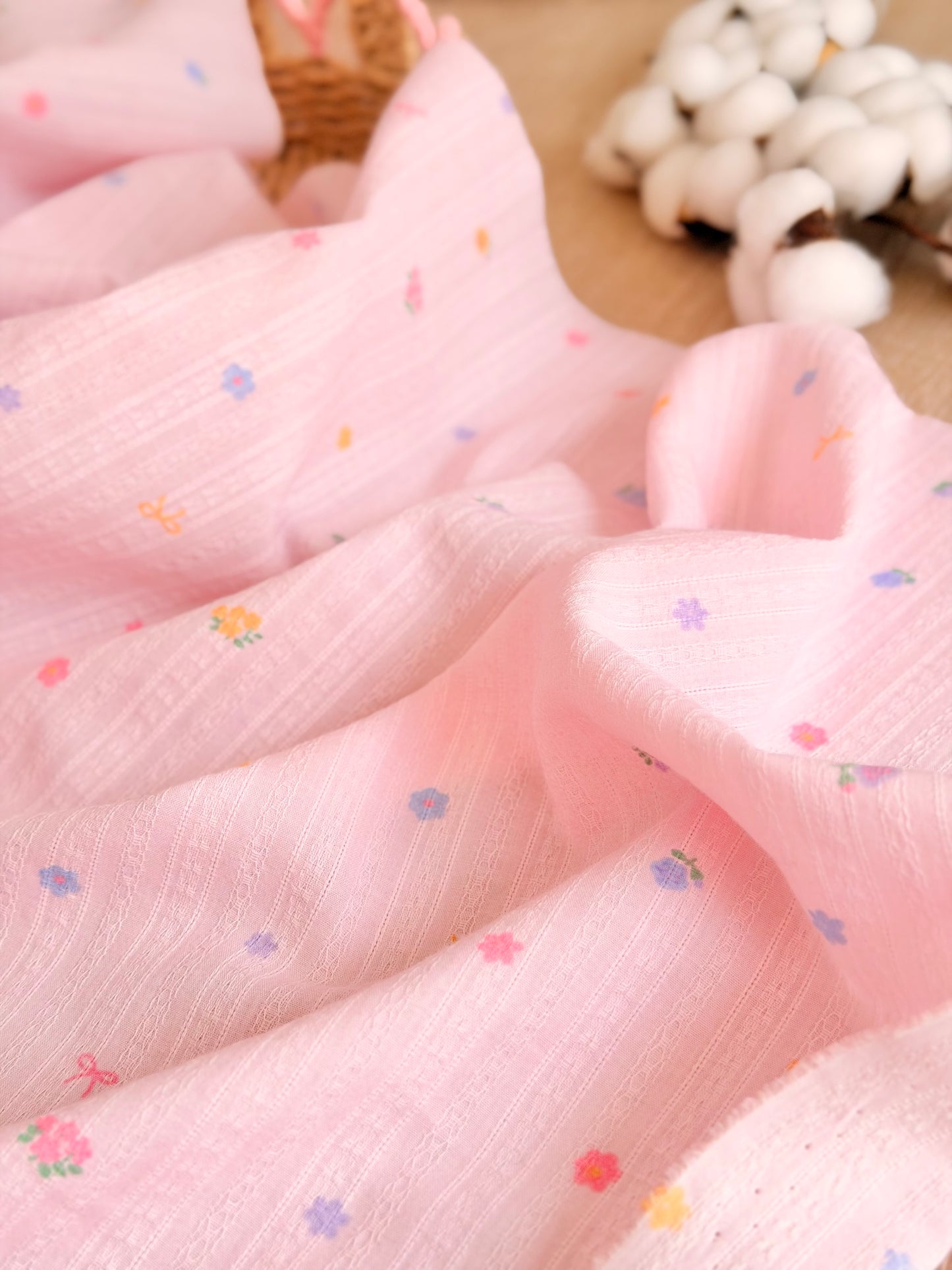 Embroidered Cotton Blossom Kiss