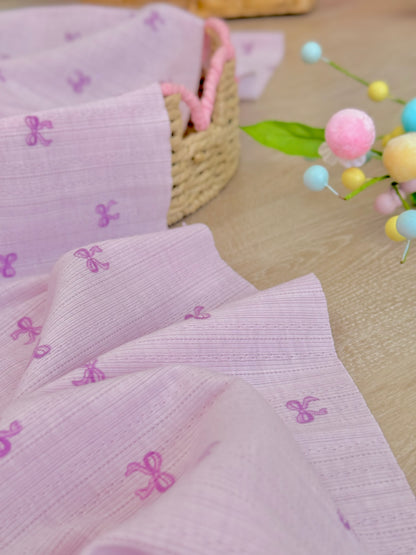 Printed Cotton Jersey Little Bows