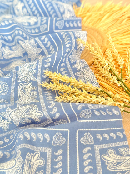 Printed Linen Heritage Paisley