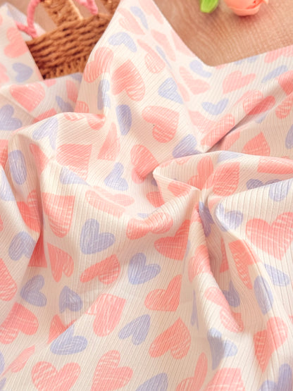 Printed Rib Candy Hearts