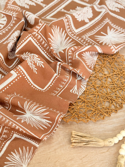 Printed Linen Palm Postcards