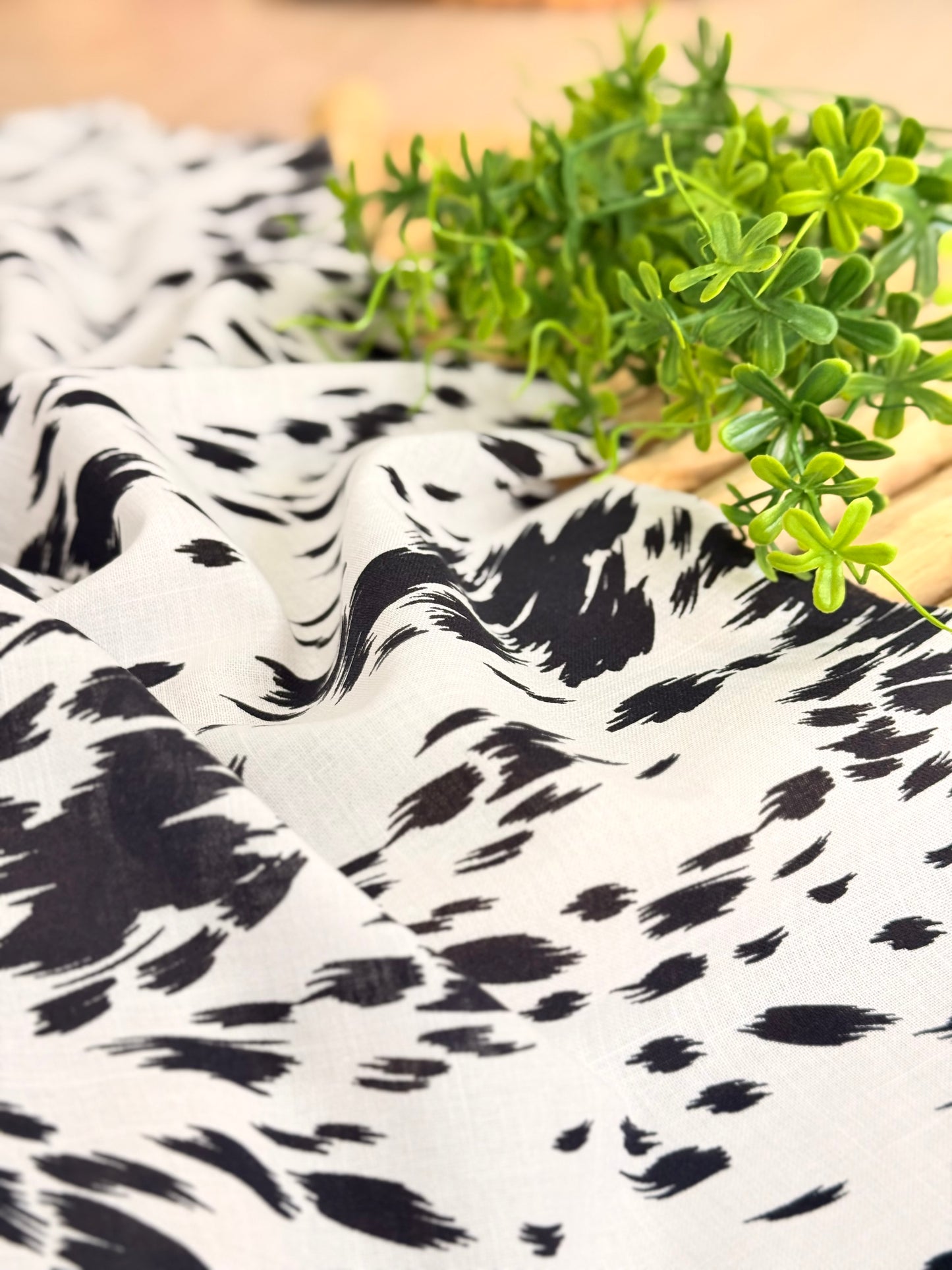 Printed Linen Brushstroke