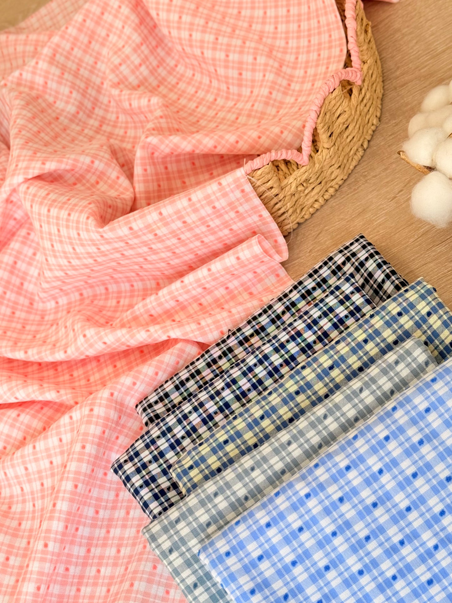 Plumeti Cotton Vichy | Algodón Plumeti