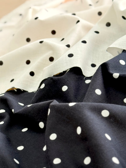 Printed Linen Small Dot