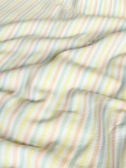 Printed Linen Soft Stripes