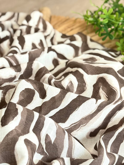 Printed Linen Savanna Flow
