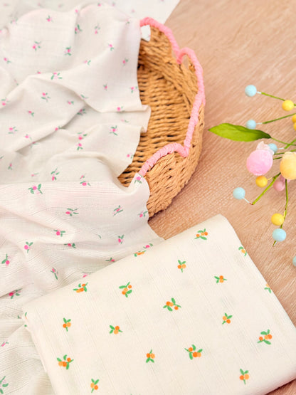 Printed Cotton Jersey Tiny Blossoms