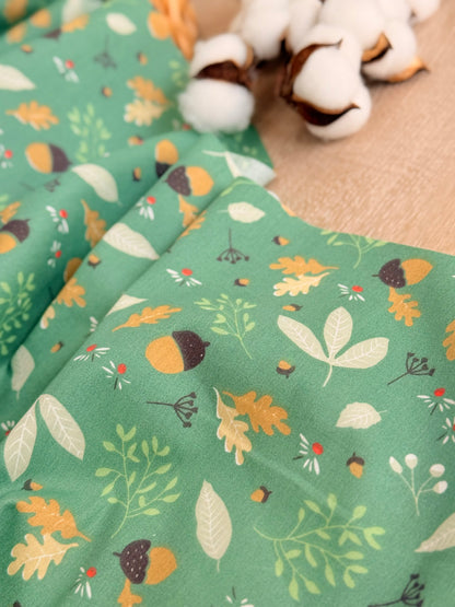 Cotton Twill Autumn Acorns