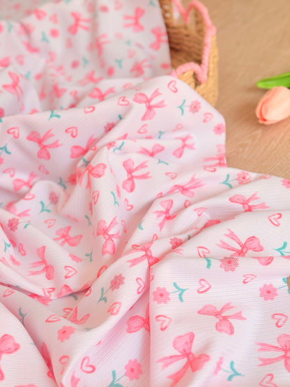 Printed Rib Sweet Bow Garden