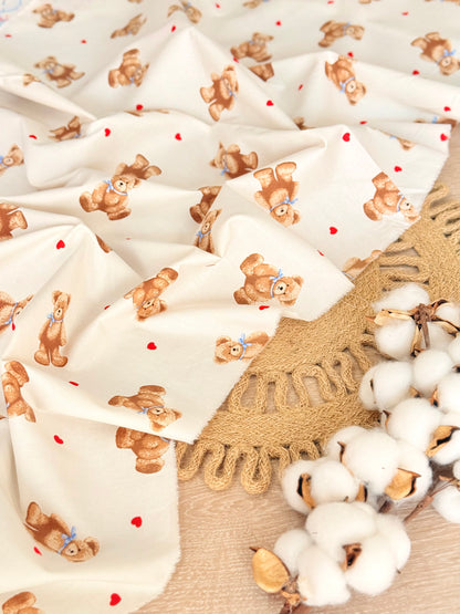 Cotton Twill Teddy Hugs