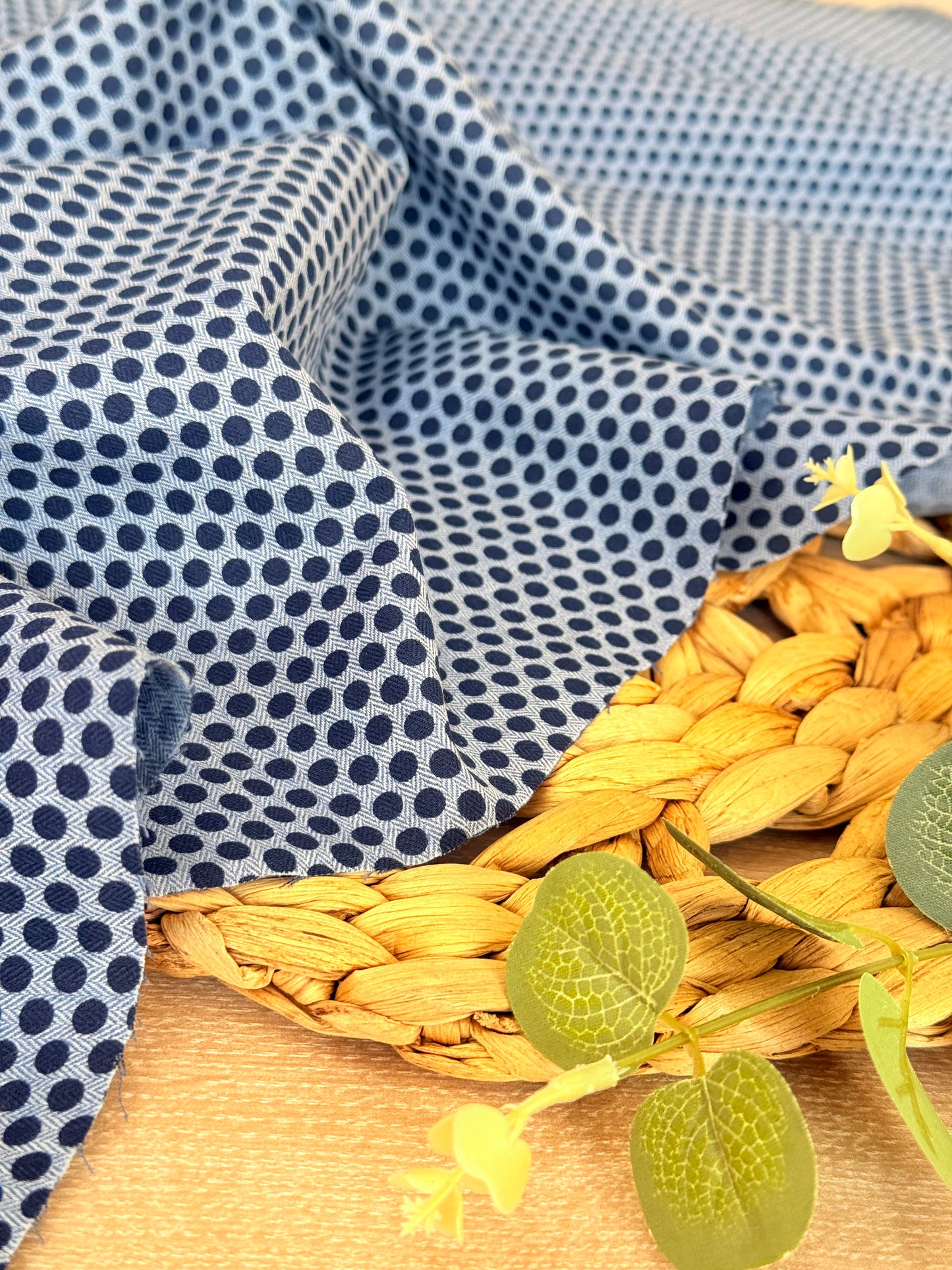 Printed Denim Circles